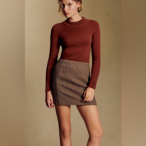 Dresses & Skirts - Sézane Plaid Mini Malia Skirt size 34 XS